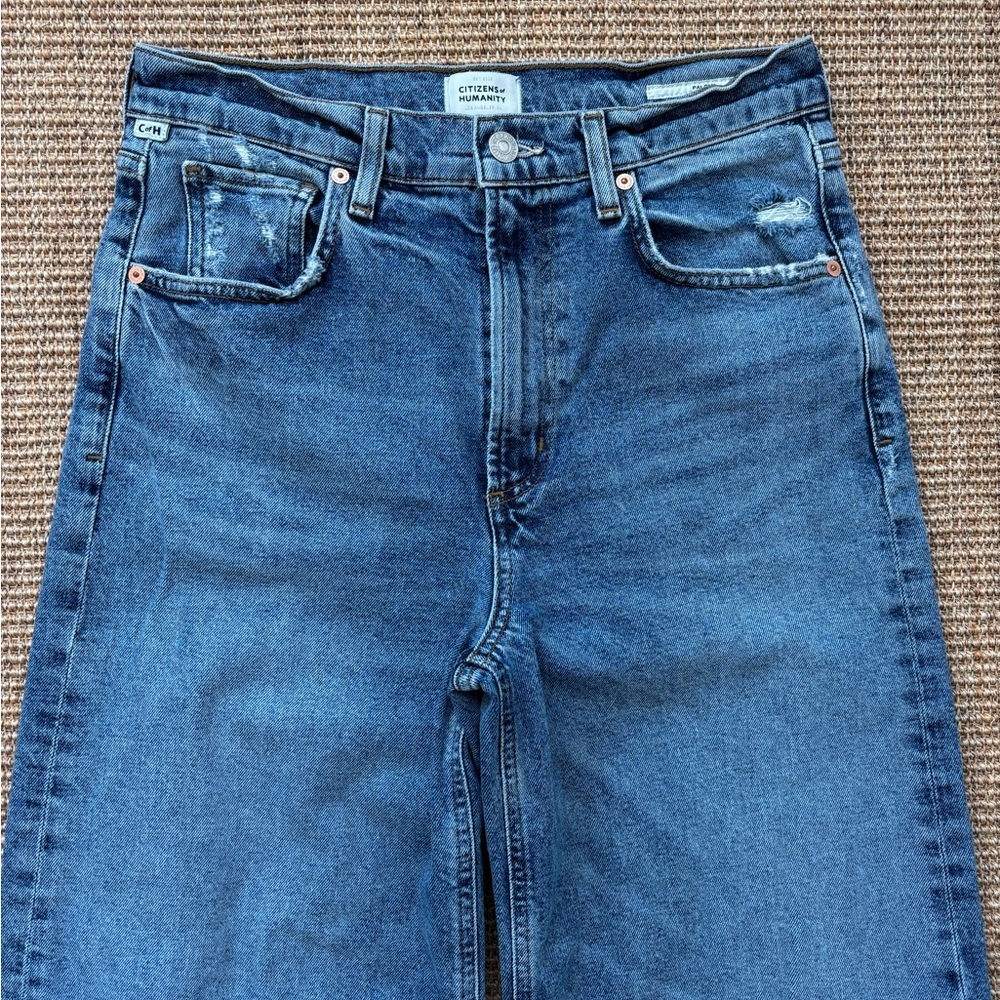 Citizens of Humanity Paloma Wide Leg High Rise Denim Jeans 27 - Picture 4 of 13